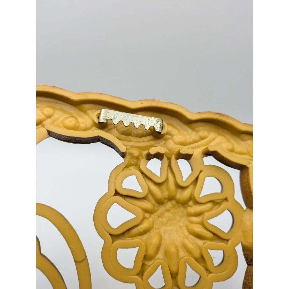 Vtg Mushroom Butterfly Wall Plaques Burwood 70s Plastic Butterfly Flowers #2459